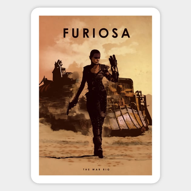 Imperator Furiosa - The War Rig - Car Legends Sticker by Great-Peoples